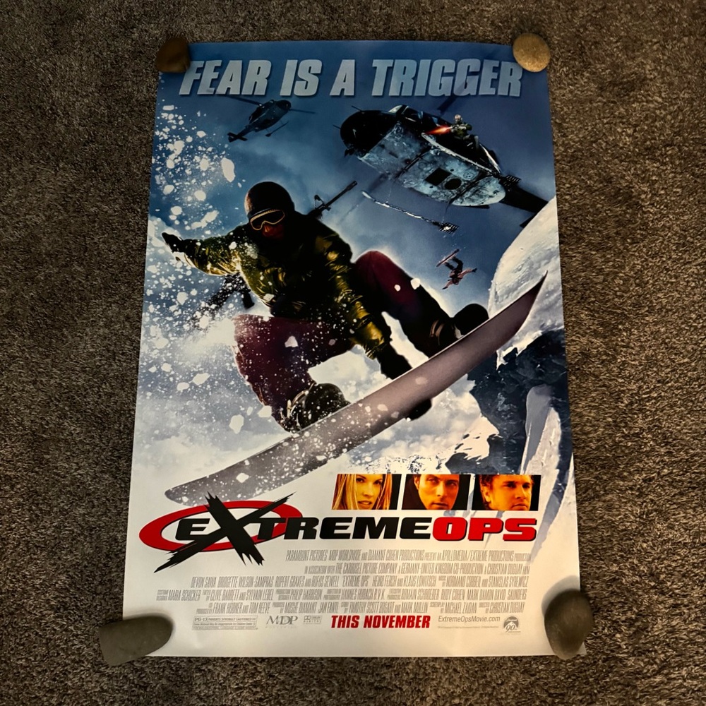 Extreme Ops Original 27 X 40 Theatrical Movie Poster